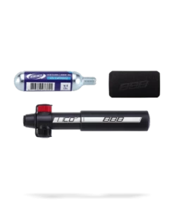 BBB Mini Pompe CO2 Blaster Télescopique 135mm Noir